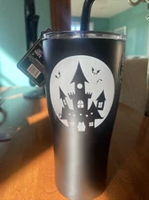 Glow In The Dark Haunted House Tumbler NWT 30 oz