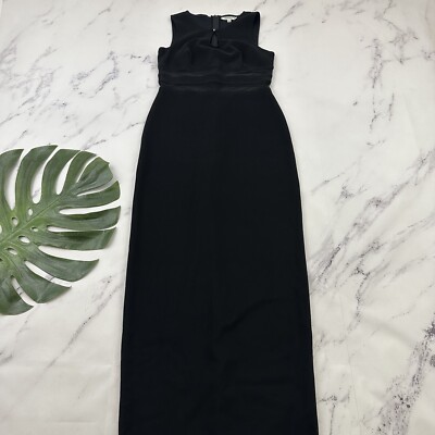 90s black maxi dress Vintage 90s Black Long Dress