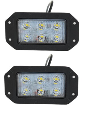 2x Unterputz Lampen 18W LED Halogen Leuchten für Boote, SUVs, Autos ATV