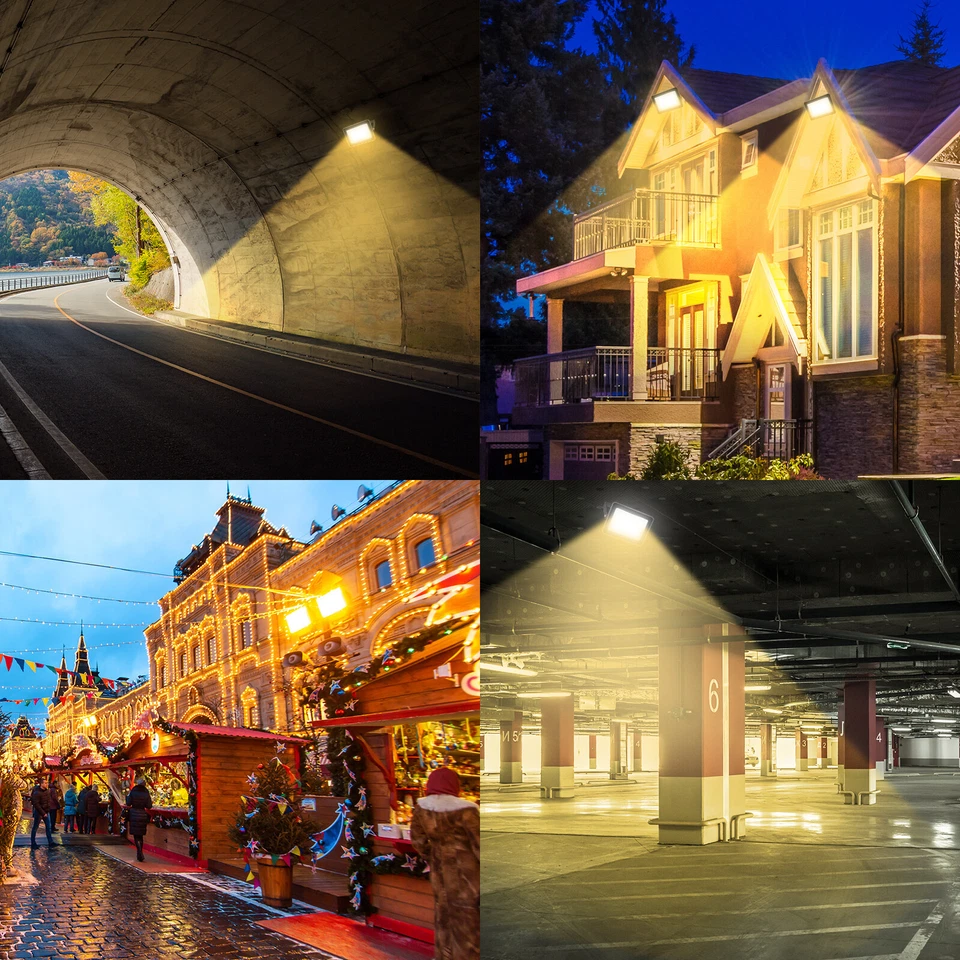 LED Strahler Außen Fluter 500W 300W 200W 100W 50W 30W 10W Scheinwerfer Flutlicht - Bild 3 von 4