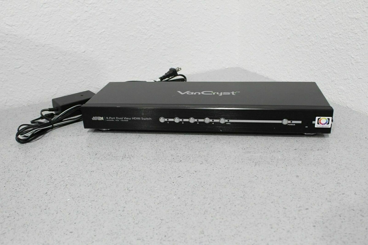 Aten Tech VS482 4-Port Dual View HDMI Video Switch 1920 X 1200