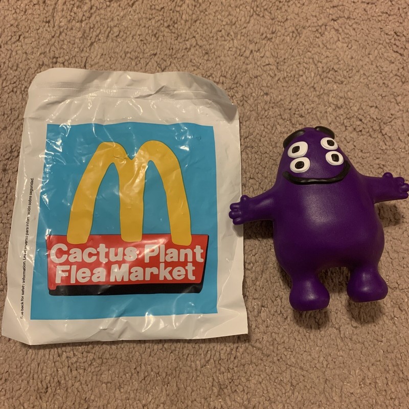 McDonalds Cactus Plant Flea Market Grimace Toy
