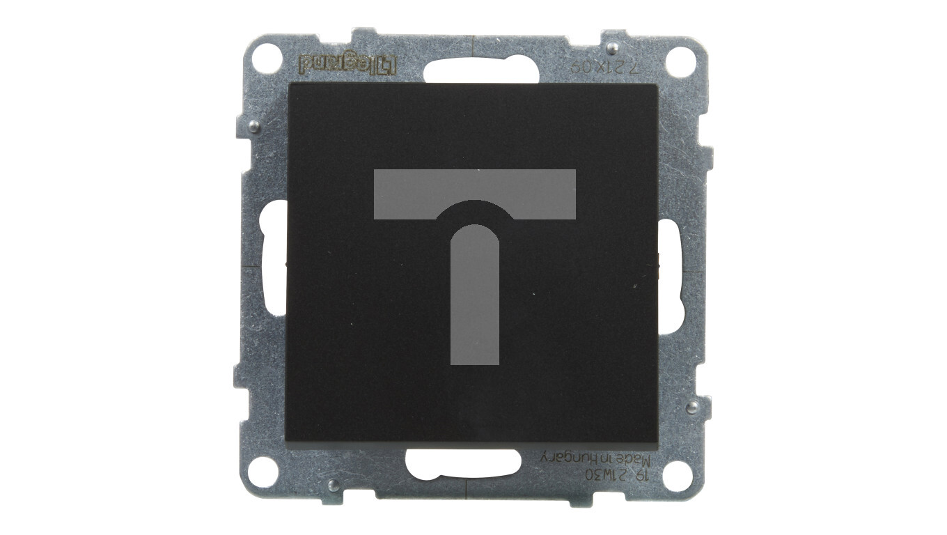 SUNO Single button black 6A 250V automatic terminals 721409 /T2UK