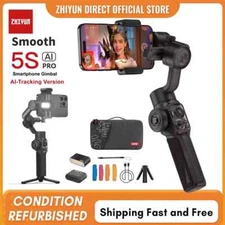 Zhiyun Smooth 5S AI Pro Tracker 3-Axis Handheld Gimbal Stabilizer for Smartphone