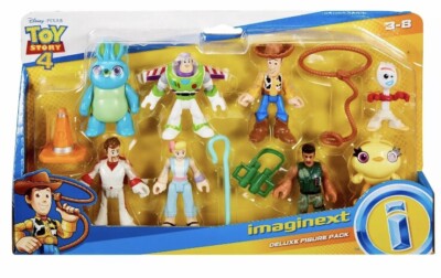 Imaginext Toy Story Deluxe Figure Pack Woody Forky Buzz Bo Peep