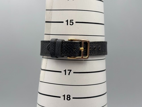 HERMES Kelly Watch KE1.210 Black Dial 20mm Quartz Womens Watch Working - Picture 20 of 20