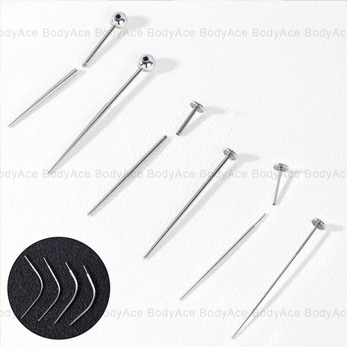 14G 16G 18G 20G Piercing Taper, Stainless Steel Threadless Insertion Pin Screw o - Picture 4 of 24