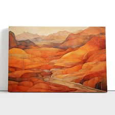 Desert Abstract No.2 Canvas Print Wall Art Framed Poster Picture Home Decor