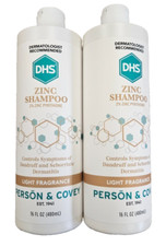 DHS ZINC Shampoo for Dandruff Control 16oz  2 pack  -- NEW LOOK 