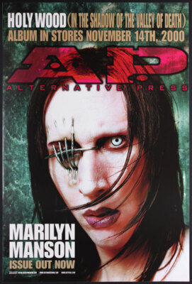 Marilyn Manson A.P. Holy Wood 2000 Album Release Promo Poster