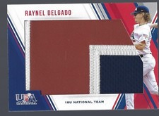 2018 USA Stars & Stripes Jumbo Materials Jersey Number #43 Raynel Delgado 3/5 