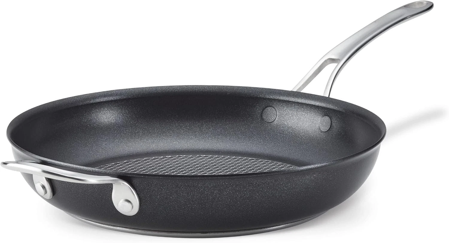 12" X Hybrid Nonstick Frying Pan with Helper Handle - Dark Gray