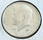 1964  Kennedy Half Dollar - 90% Silver.
