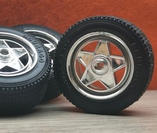 #1675 1:18 Ø34,5mm SPORTFELGEN CHROM-FELGEN Zubehör Tuning Diorama