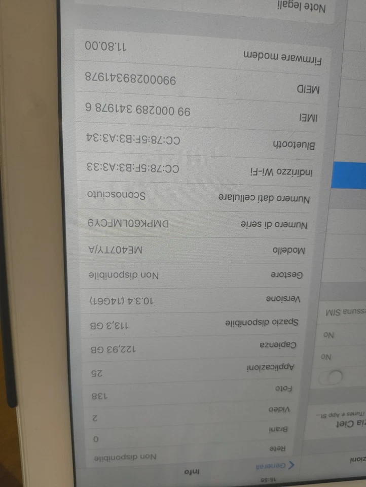 Apple iPad Air (1st generation) · 128GB · Cellular, foto 2 di 3