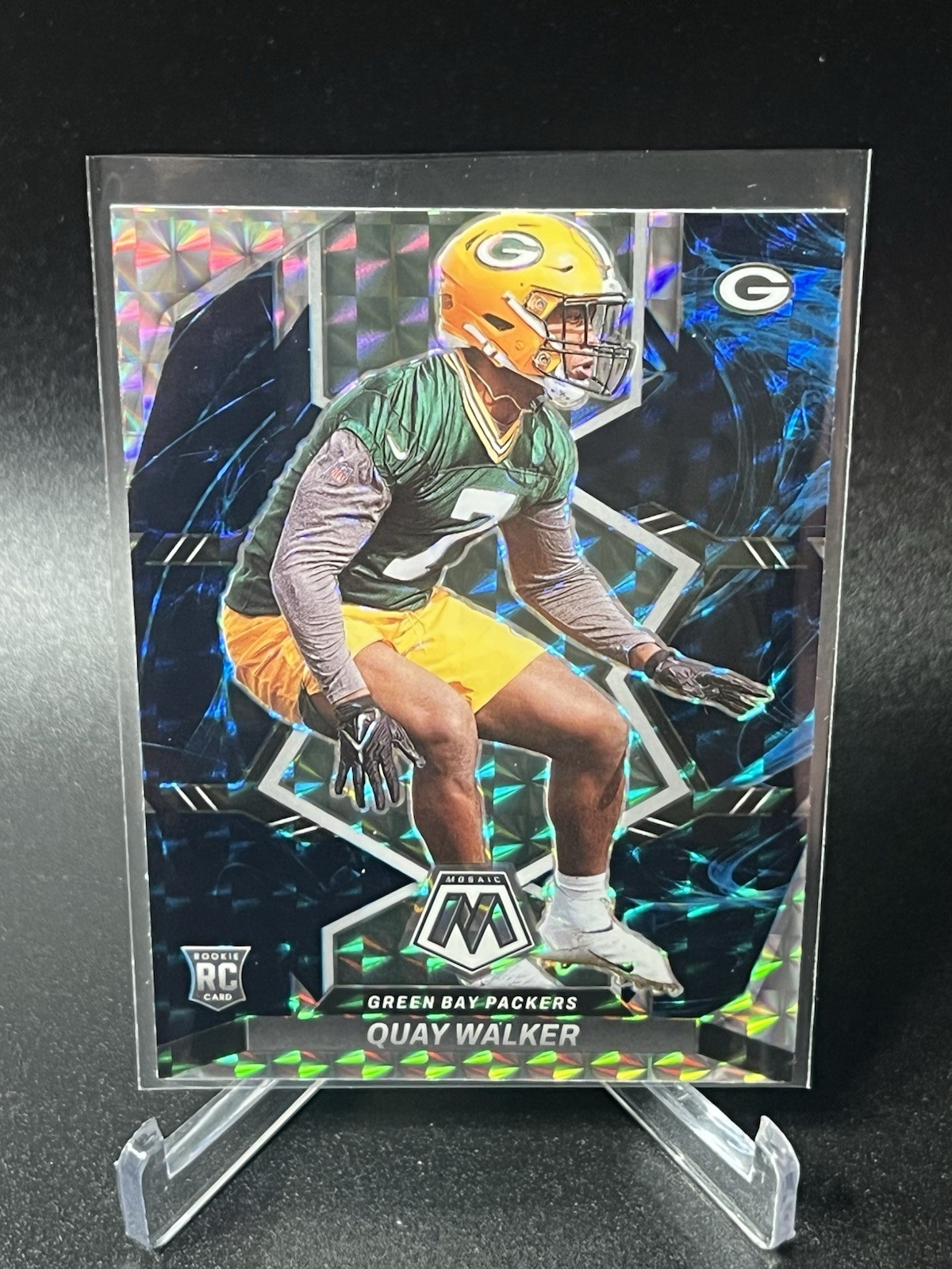 2022 Panini Mosaic - Rookies Genesis Mosaic Prizm #372 Quay Walker (RC)
