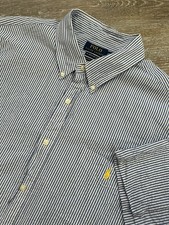Polo Ralph Lauren Shirt Button Down Striped Seersucker RL Untucked Fit XXL Mens
