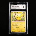 CGC 7 NEAR MINT 2023 Pokemon JPN Pikachu G sv2a 025/165 C