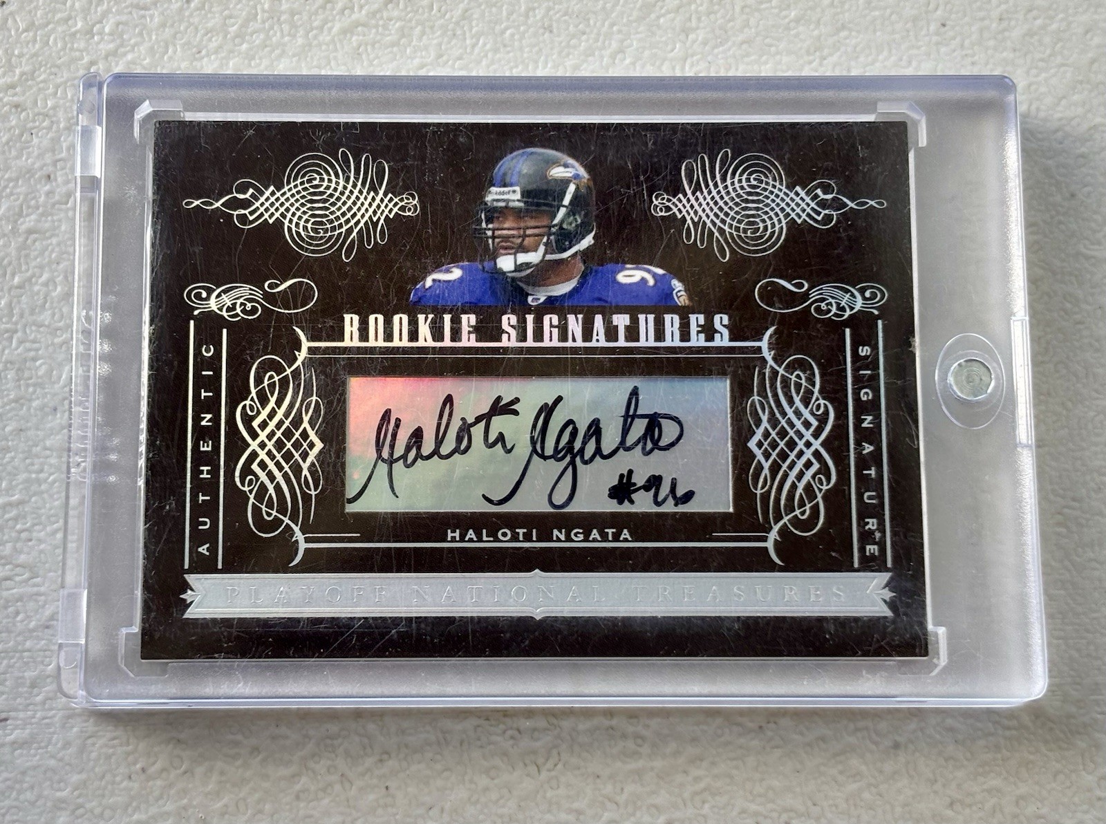 Haloti Ngata Playoff National Treasures #164 Rookie Signature