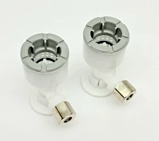 Lot Of 2, Flowtite Push On Angle Stop Valve 1/2" Push-to-Connect x 1/4" Comp