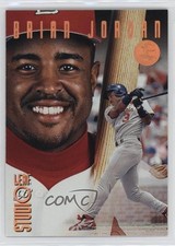 1996 Leaf Studio Bronze Press Proof /2000 Brian Jordan #147 19nh