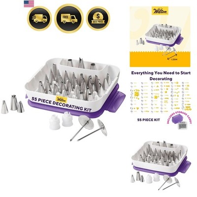 Master Cake Decorating Piping Tips Variety Set, Stainless Steel Cake & Cupcak...