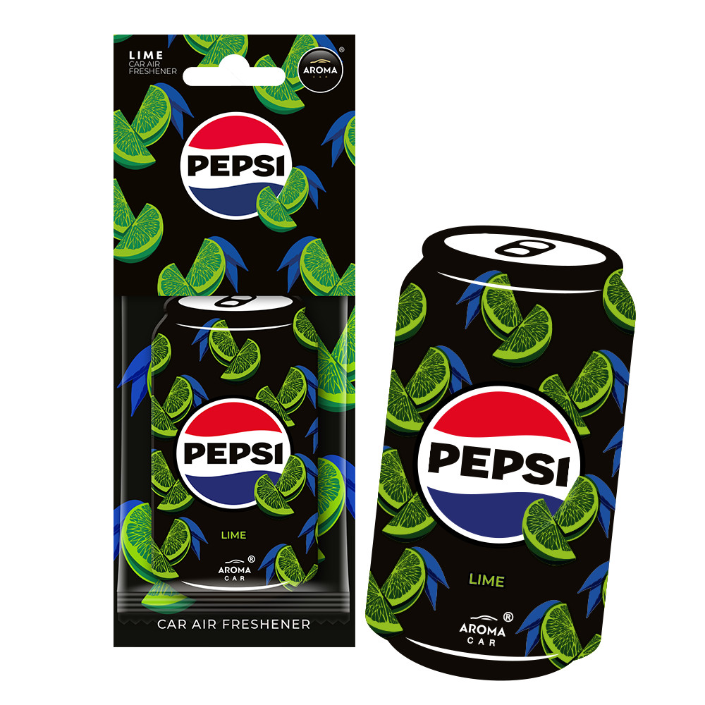 Fits AROMA CAR 5904224113582 Air freshener AROMA CAR PEPSI Can Lime