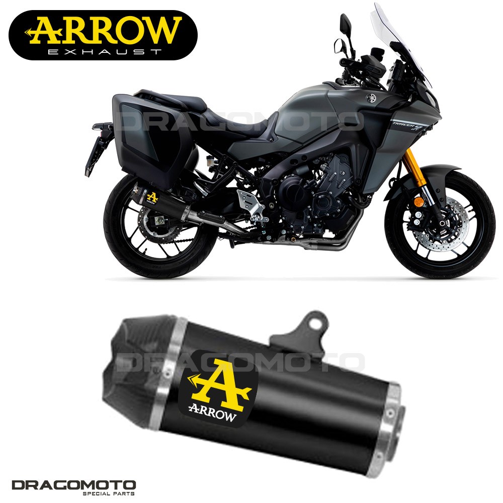 Echappement Arrow Tracer 9 GT 2023 pour road-trip et voyage