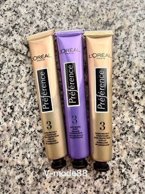 NEU Loreal Preference Haar Spülung 3er Set Farbglanzpflegebalsam Antigelbstich