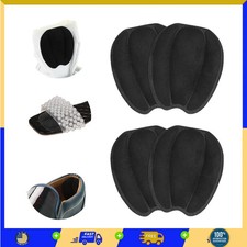 2 Pcs Shoe Tongue Pads Non-Slip Cushion Insert for Loose Shoes Black Self-Adh...