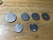 Coins Norway 5 Kr 1966 1 Kr 1950 56 60 . 50 Ore 1969 x2