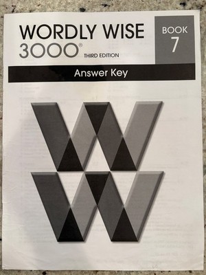 Wordly Wise 3000 Book 2 Answer Key   Third Edition