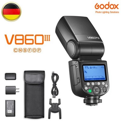 DE Godox V860III TTL HSS Blitz Blitzgerät Licht für Canon Nikon Sony Olympus