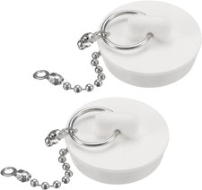 2 Stück Abflussstopfen Ø35mm Badewannenstöpsel Waschbeckenstöpsel Gummi Stopfen 