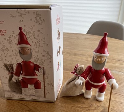 Kay Bojesen WEIHNACHTSMANN Figur WEIHNACHTEN Holz bemalt Buche BRANDNEU IN BOX