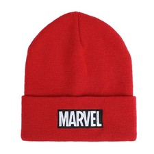 Bioworld Marvel Logo Embroidered Cuff Beanie Officially Licensed Hat NEW 