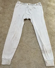 VTG CARHARTT THERMAL BASE LAYER MENS SZ Medium USA MADE Distressed