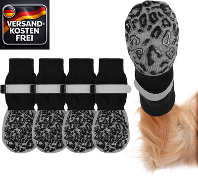 Hundesocken anti rutsch 2er set verstellbar Pfotenschutz outdoor & indoor