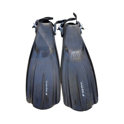 Mares Avanti X-3 Plana Open Heel Fins Scuba Diving Snorkeling BLACK Size X-Large