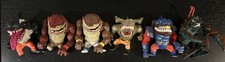 LOT OF 6 VINTAGE STREET SHARKS STREET WISE ACTION FIGURES MATTEL 1994-1995