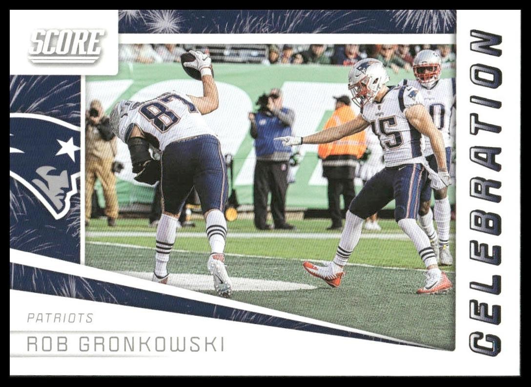 Rob Gronkowski 2019 Score #C-6 Celebration New England Patriots