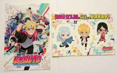 Boruto Naruto Next Generations Boruto Mitsuki Sarada Postcard Sticker Set