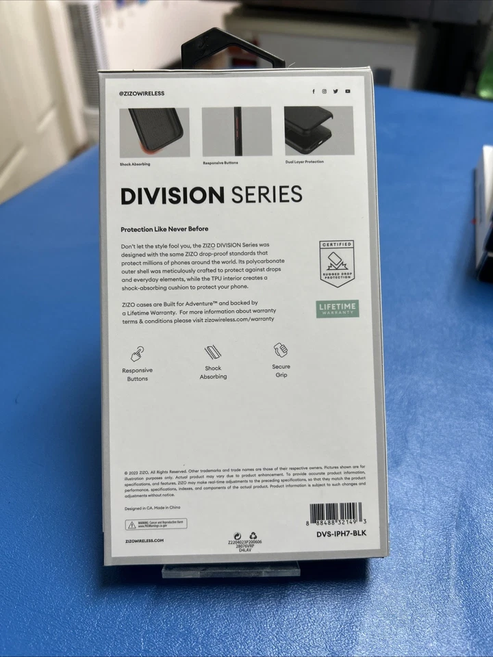 ZIZO DIVISION Series Case Black For iPhone SE / 8 / 7  4.7 Inch NEW - Image 3 of 3