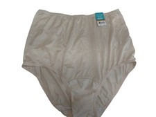 Vintage Vanity Fair Beige Granny Brief Size 7/L No Lace