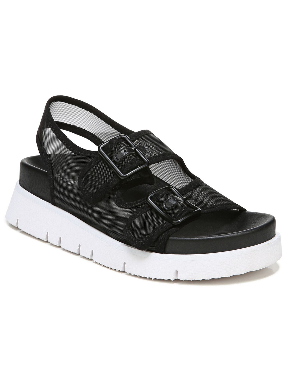 BAR III Womens Black Mesh Comfort Strappy Kiwi Platform Slide Sandals 75 M 6990₽