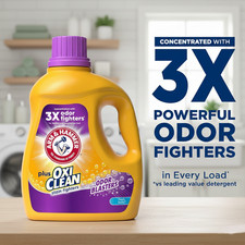 OxiClean Fresh Burst Liquid Laundry Detergent, 100.5 fl oz, 77 Medium Loads 0.18 per gallon