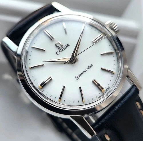 OMEGA SEAMASTER MANUAL CAL520 WHITE DIAL MEN'S WATCH