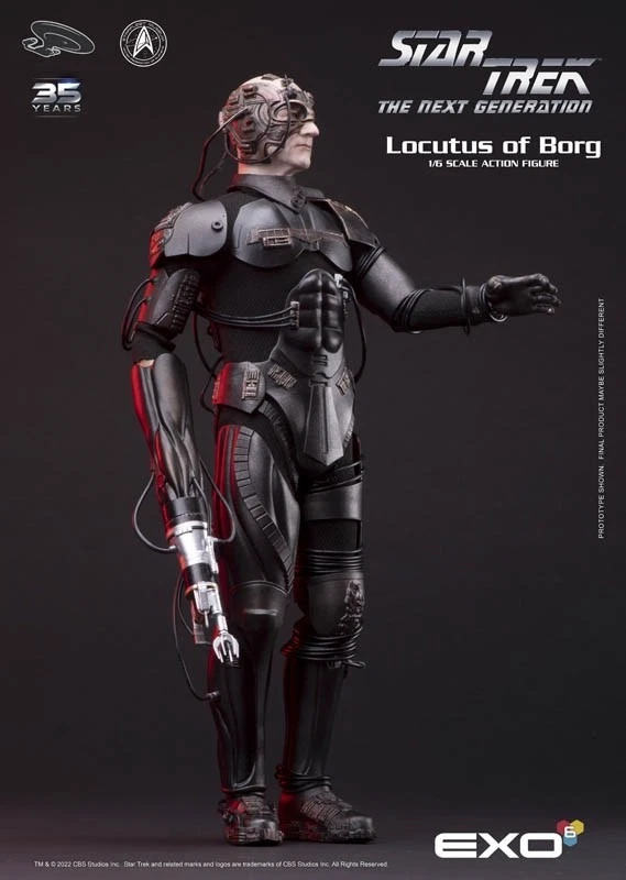 STAR TREK: THE NEXT GENERATION~LOCUTUS OF BORG~ FIGURA SEXTA ESCALA~EXO-6~NUEVO EN CAJA Foto 2 de 4