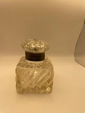 Antique Baccarat Crystal Inkwell, late 19th or early 20th century