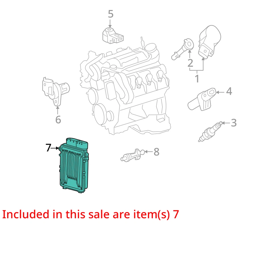 Engine ECM 204 Type C250 Sedan AWD Fits 09-12 MERCEDES C-CLASS 5247233 Foto 3 de 4